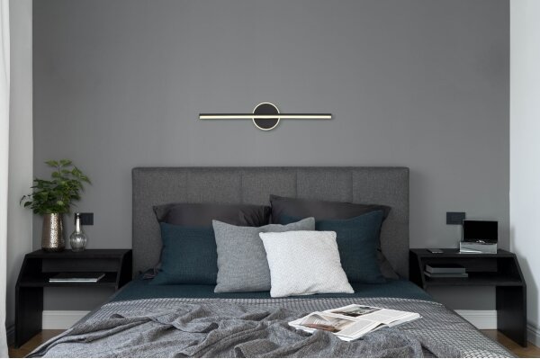 Globo 41924S - Illuminazione a LED per specchi da bagno PEPE LED/10W/230V IP44 nero
