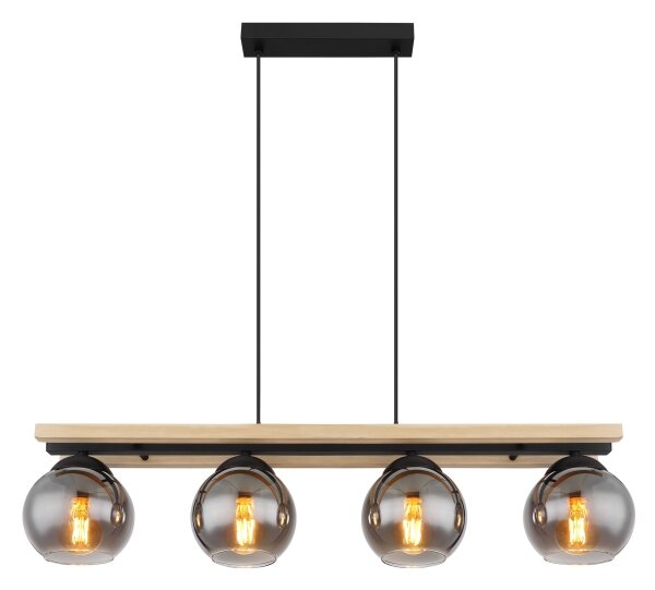 Globo 15569-4H - Lampadario a sospensione con filo CONNI 4xE27/25W/230V