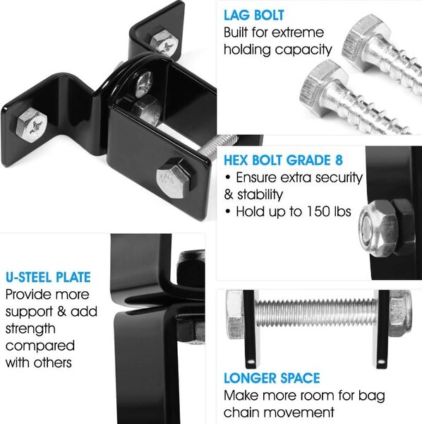 Gancio per sacco boxe max 60 kg