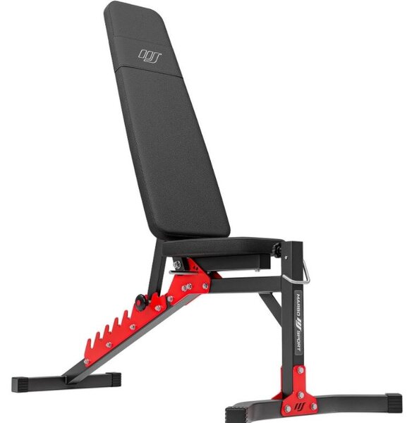 Panca fitness multifunzione con 9 livelli d'inclinazione
