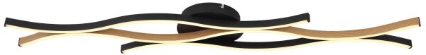 Globo 67206DW - Lampadario a plafone LED GERONIMO LED/35W/230V nero/marrone