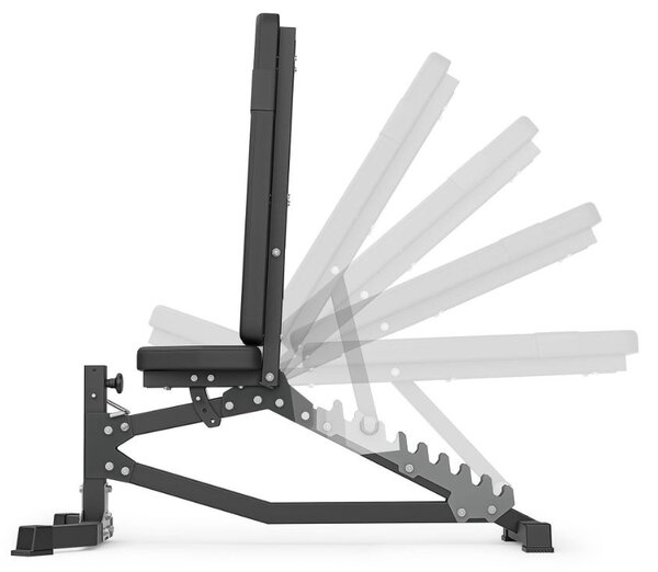 Panca fitness Marbo Sport 2.0 con 10 livelli d'inclinazione Serie Semi PRO