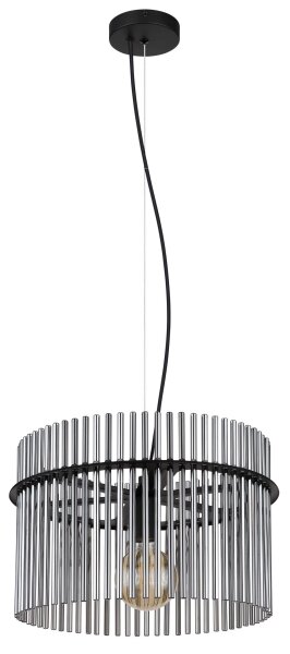 Globo 15698H - Lampadario a sospensione con filo GORLEY 1xE27/60W/230V diametro 40 cm nero
