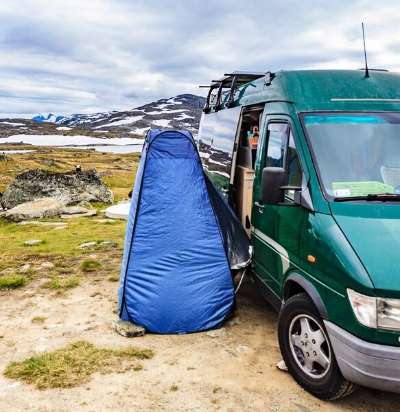 Tenda verticale per la doccia il cambio o wc