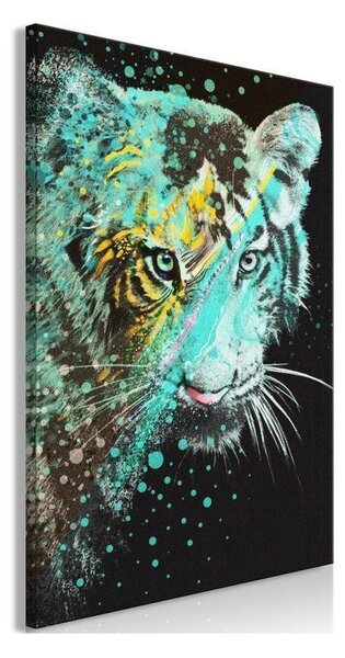 Quadro - Mint Tiger (1 Part) Vertical
