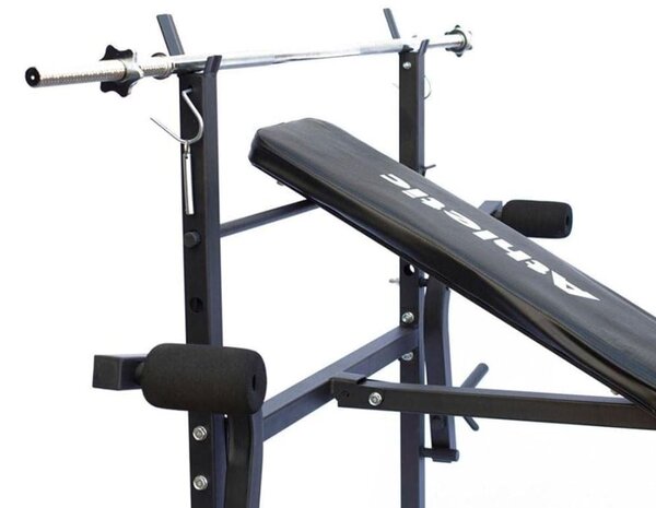Panca fitness Athletic con pesi inclusi