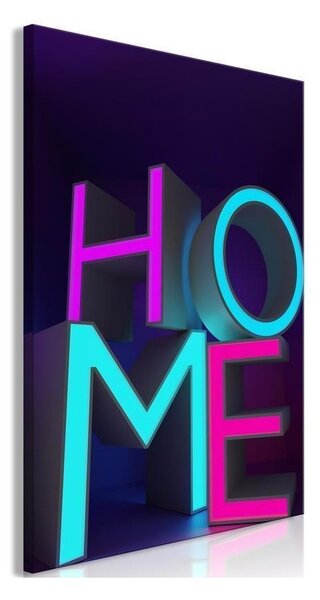 Quadro - Home Neon (1 Part) Vertical