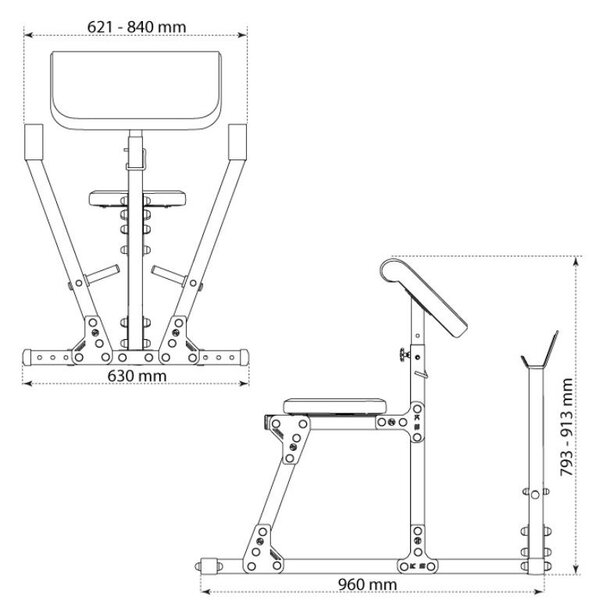 Bench curl panca per bicipiti K-SPORT