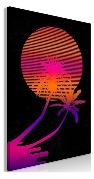 Quadro - Palm at Sunrise (1 Part) Vertical