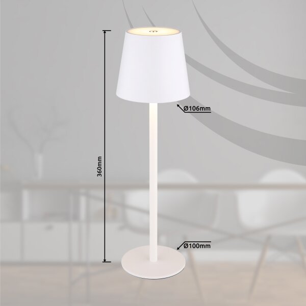 Globo 58438W - Lampada LED touch dimmerabile per esterni VANNIE LED/3W/3,7V IP44