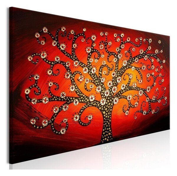 Quadro - Fiery Tree (1 Part) Narrow