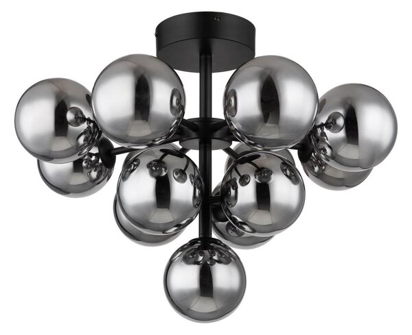 Globo 56143-13D - Lampadario a plafone GRAPPY 13xG9/5W/230V diametro 56 cm nero