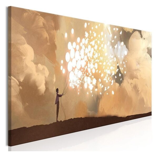 Quadro - Fluttering Balloons (1 Part) Narrow