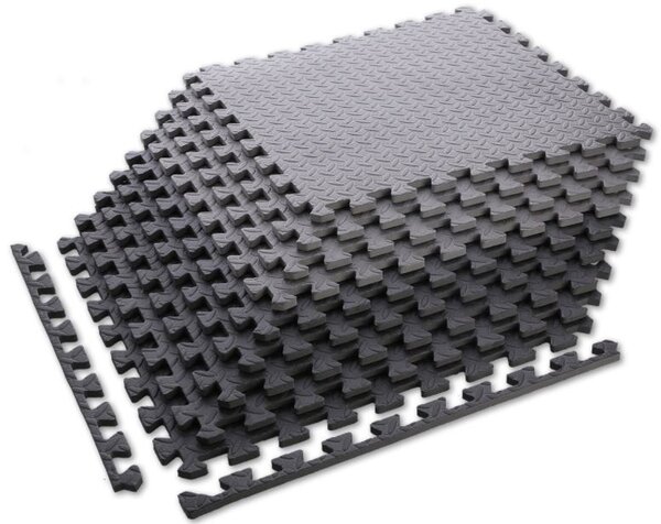 Tappeto da fitness set tatami 9 pezzi a incastro per pavimenti