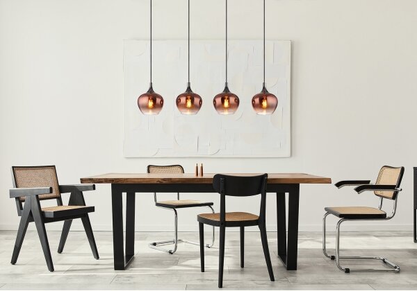 Globo 15548-4HG - Lampadario a sospensione con filo MAXY 4xE27/40W/230V rame