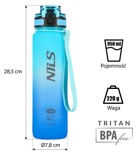 Borraccia in Tritan con Infusore per Frutta – 950 ml