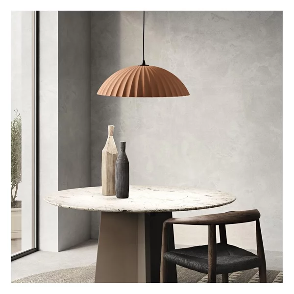RUSTIC SOSPENSIONE SINGOLA IN CEMENTO DIAMETRO CM 50 BIANCO, RUGGINE O CEMENTO STILE VINTAGE
