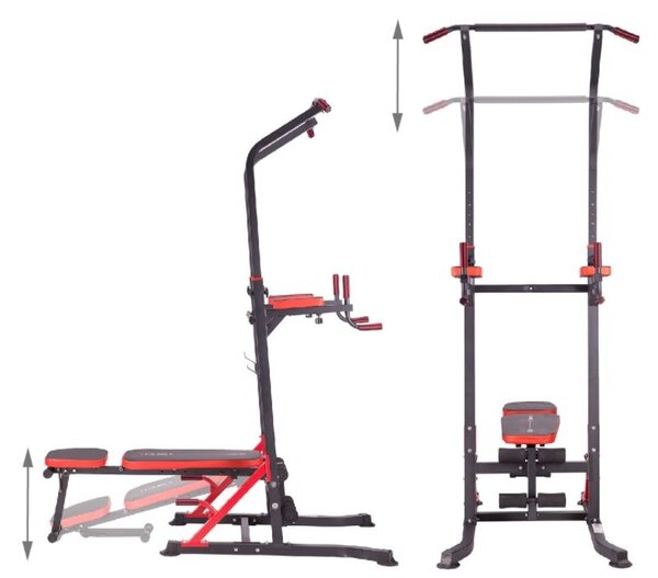Dip station stazione per dip e allenamento su panca HMS