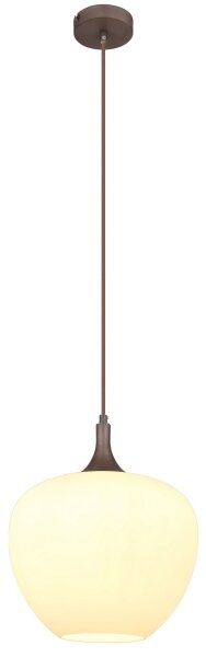 Globo 15548H1C - Lampadario a sospensione con filo MAXY 1xE27/60W/230V bianco/marrone