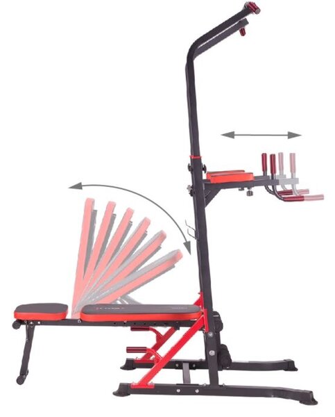 Dip station stazione per dip e allenamento su panca HMS