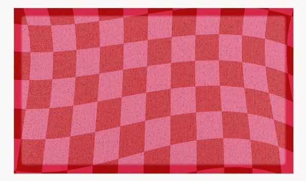 Zerbino lavabile Fuchsia Wavy