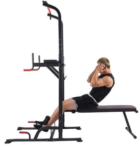 Power towe con panca e dip station