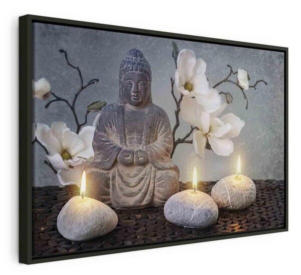 Quadro - Buddha and Stones (1 Part) Wide