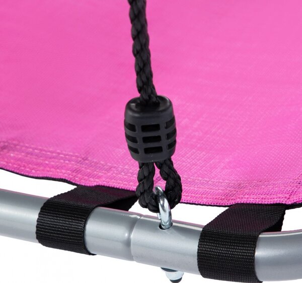 Altalena per bambini rettangolare colore rosa
