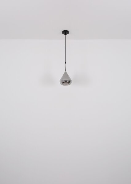 Globo 15542 - Lampadario a sospensione con filo GEEKY 1xE27/60W/230V diametro 20 cm nero
