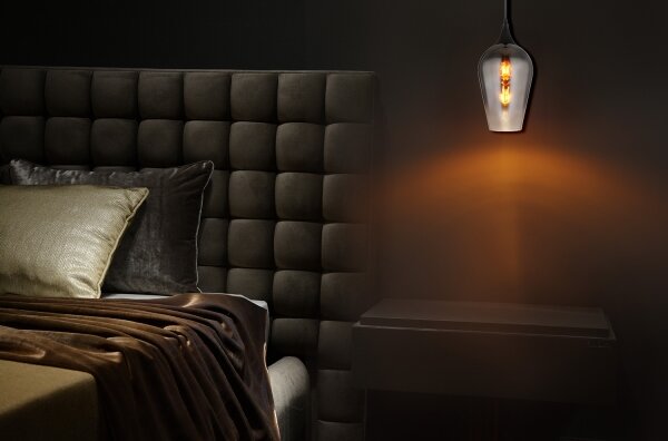 Globo 15552H3 - Lampadario a sospensione con filo LAVUS 1xE27/60W/230V diametro 18 cm nero