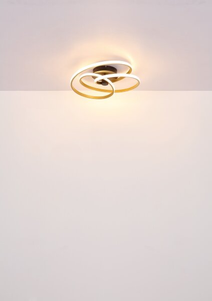 Globo 67183-40G - Lampadario a plafone LED GLYXAR LED/40W/230V oro/nero