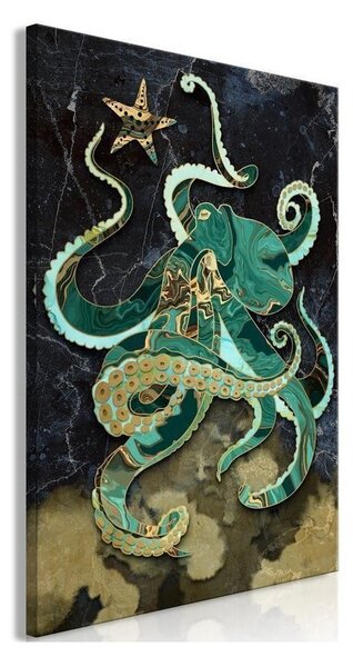 Quadro - Marble Octopus (1 Part) Vertical