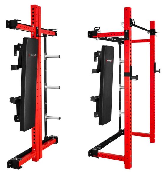 Gabbia fitness semi-professionale con panca ideale per home gym