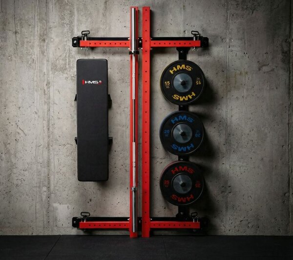 Gabbia fitness semi-professionale con panca ideale per home gym