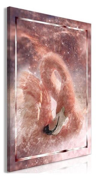 Quadro - Space Flamingo (1 Part) Vertical