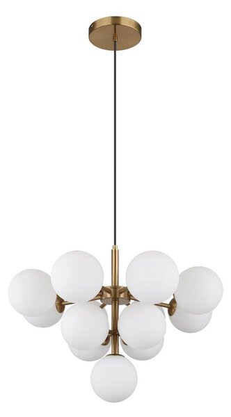 Globo 56143-13G - Lampadario a sospensione con filo GRAPPY 13xG9/5W/230V diametro 56 cm oro