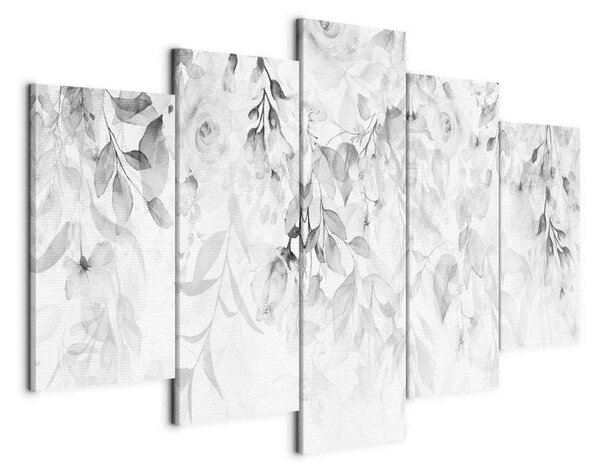 Quadro - Waterfall of Roses (5 Parts) Wide - Third Variant