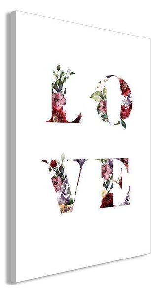 Quadro - Love in Flowers (1 Part) Vertical