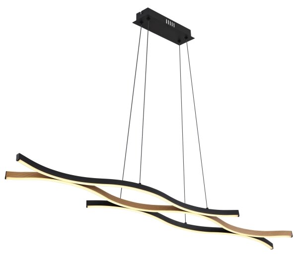 Globo 67206HW - Lampadario LED a sospensione con filo GERONIMO LED/35W/230V nero/marrone