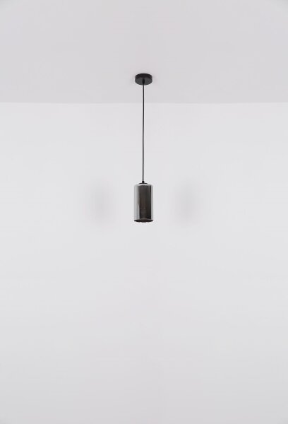 Globo 21002H - Lampadario a sospensione con filo OLLY 1xE27/25W/230V diametro 11 cm nero