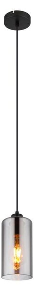 Globo 21002H - Lampadario a sospensione con filo OLLY 1xE27/25W/230V diametro 11 cm nero