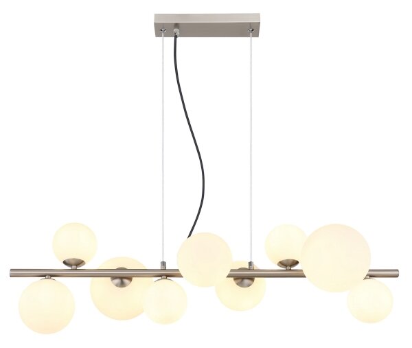Globo 56140-9H - Lampadario LED a sospensione con filo RIHA 9xG9/3W/230V cromo