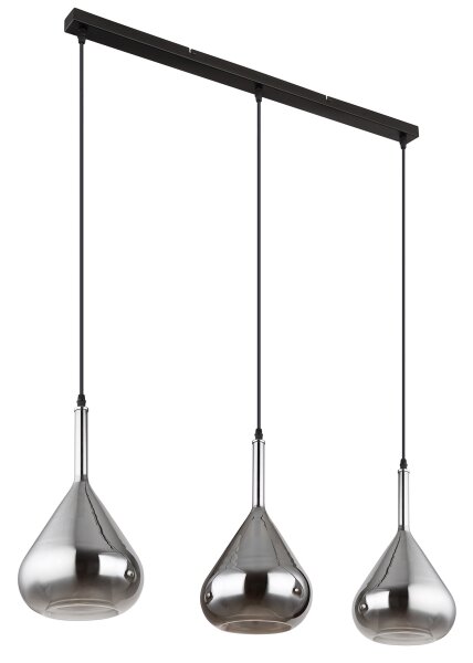 Globo 15542-3 - Lampadario a sospensione con filo GEEKY 3xE27/60W/230V nero