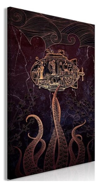 Quadro - Golden Submarine (1 Part) Vertical