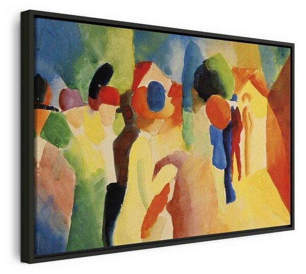 Quadro - With a Yellow Jacket (August Macke)