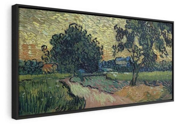Quadro - Landscape with the Chateau of Auvers at Sunset (Vincent Van Gogh)