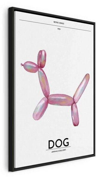 Quadro - Holo-Dog - Colorful Dog in Retro Style