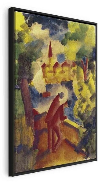 Quadro - Männer auf der Straße am See (August Macke)