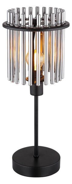 Globo 15698T - Lampada da tavolo GORLEY 1xE14/40W/230V diametro 15 cm nero