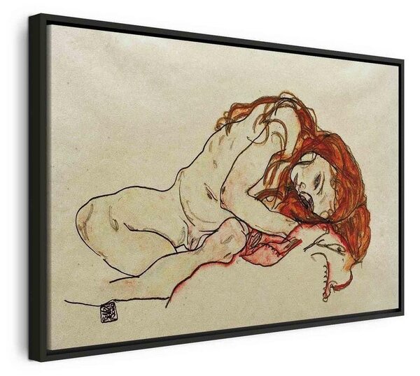 Quadro - Crouched Girl With Bowed Head